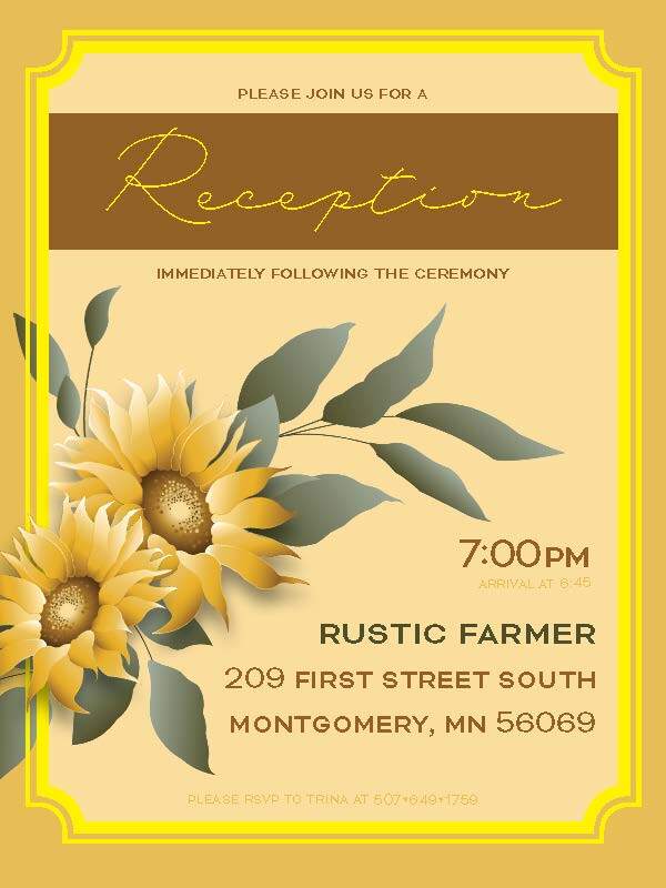 Reception Invite Front